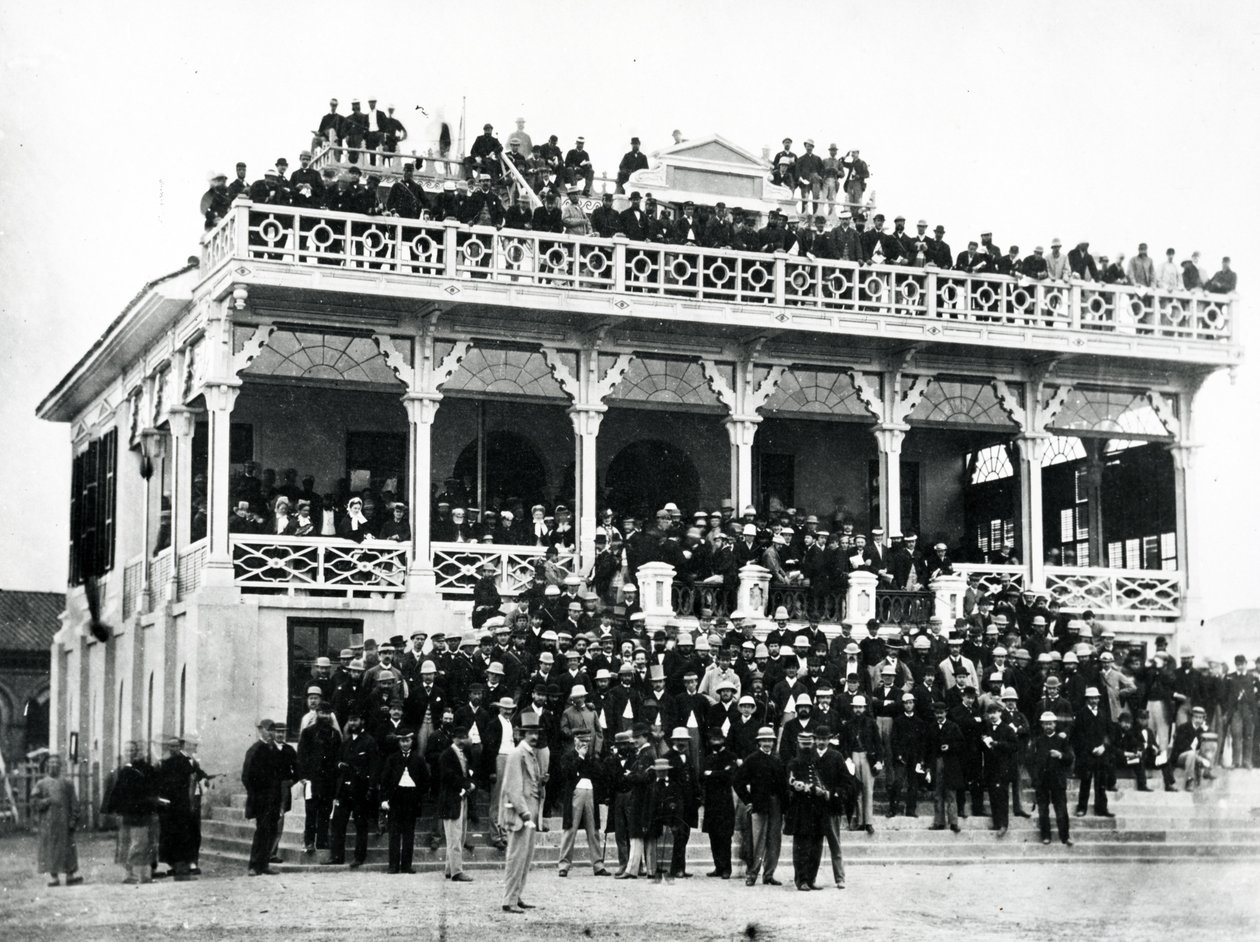 Grandstand Full of People, Shanghai by English Photographer