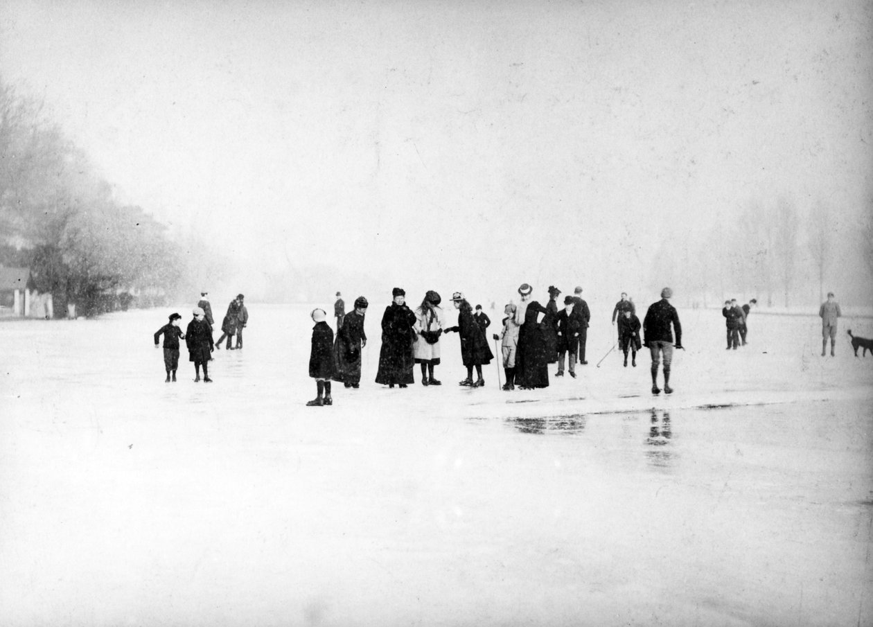 Ice Skating on the Fens by English Photographer