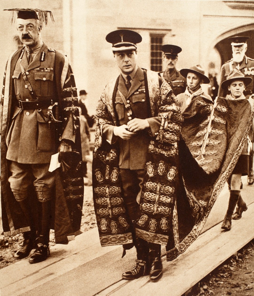 King Edward VIII as Chancellor of the University of Wales, Bangor, 1923 by English Photographer