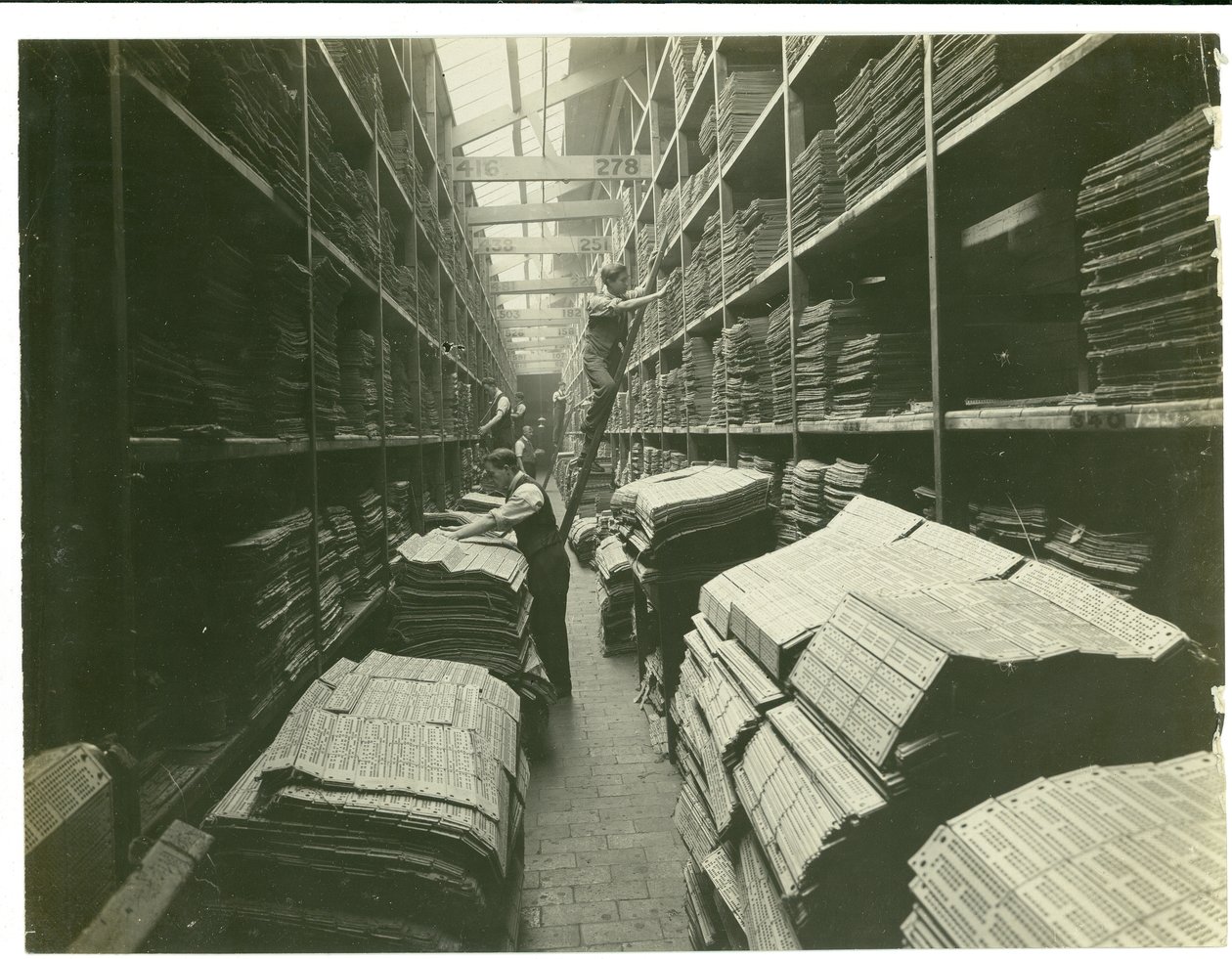 Part of the Jacquard Card Room, Carpet Factory, 1923 by English Photographer