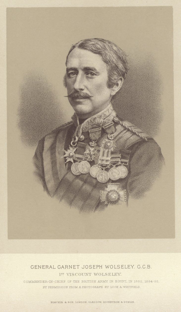 Portrait of General Garnet Joseph Wolseley by English Photographer