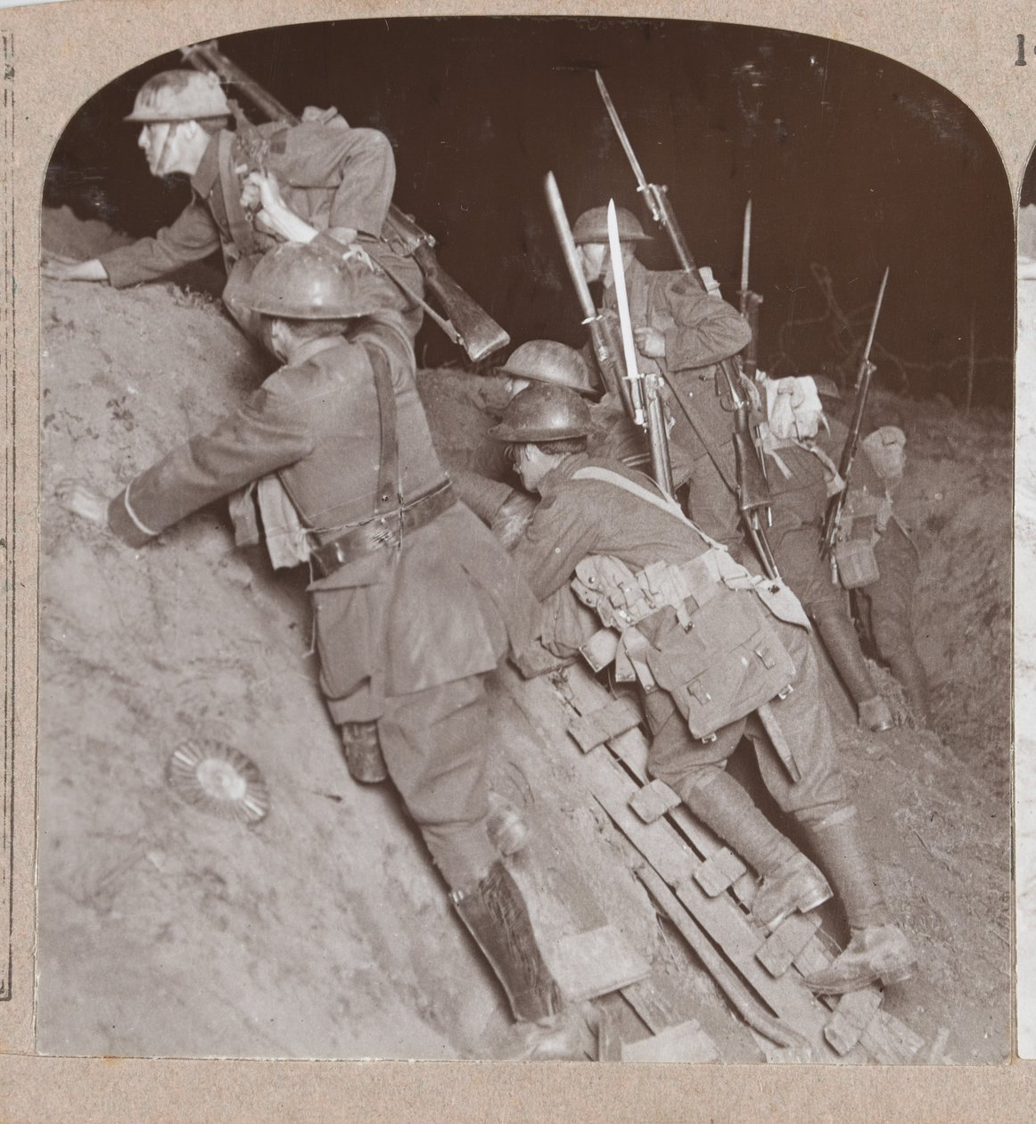 Soldiers in a Trench During the Amiens Offensive, 1918 by English Photographer