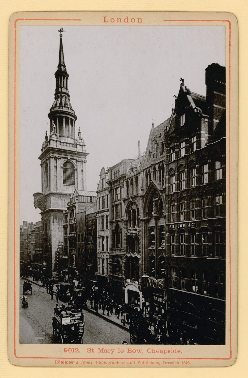 St Mary le Bow, Cheapside, London by English Photographer