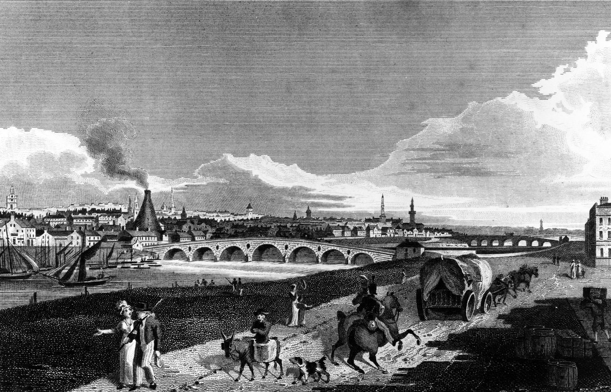 Glasgow, 1817 by English School