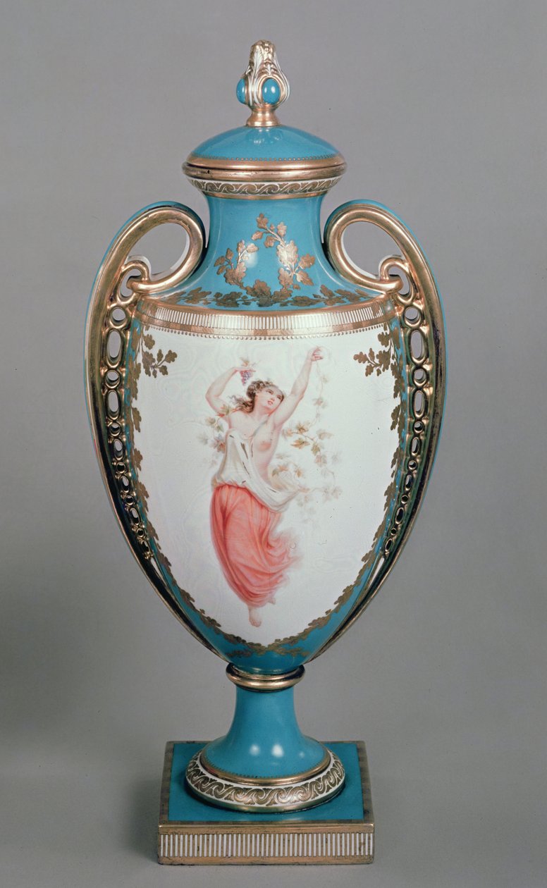 Minton vase, 1862 by English School