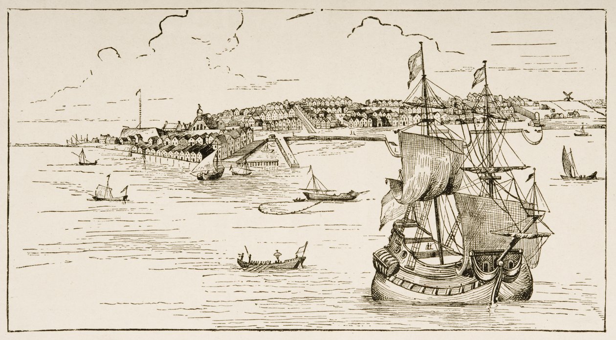 New York in 1673 by English School