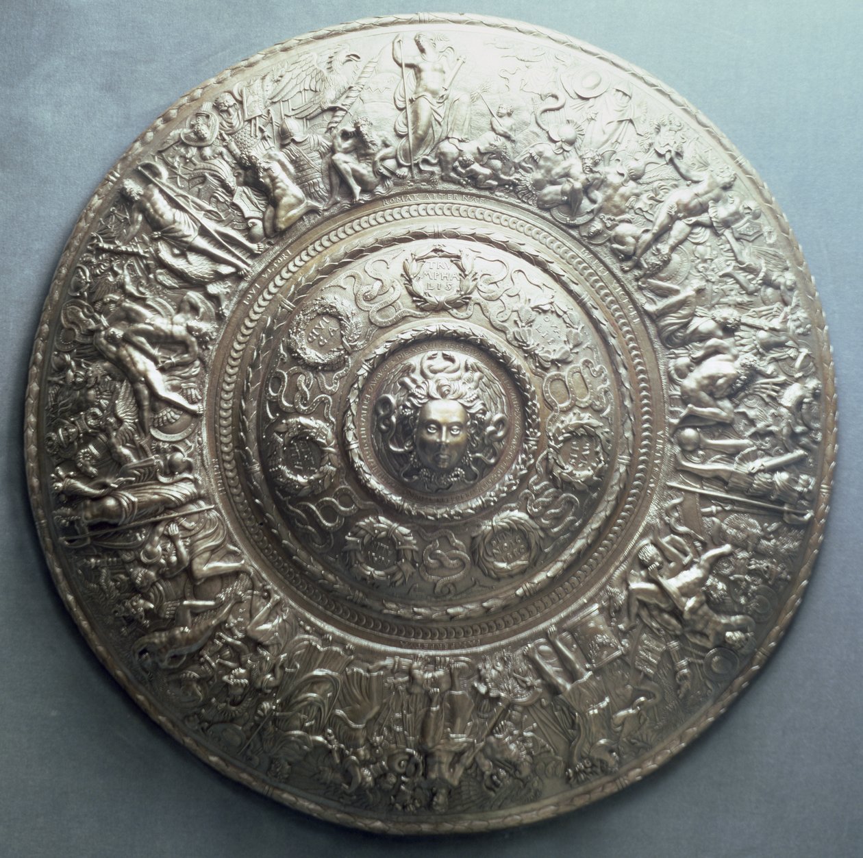 Shield with the head of Medusa, 1552 by English School