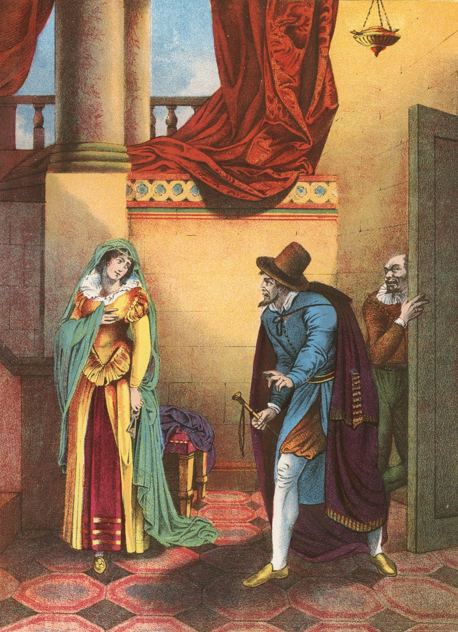 Shylock, Jessica and Launcelot by English School