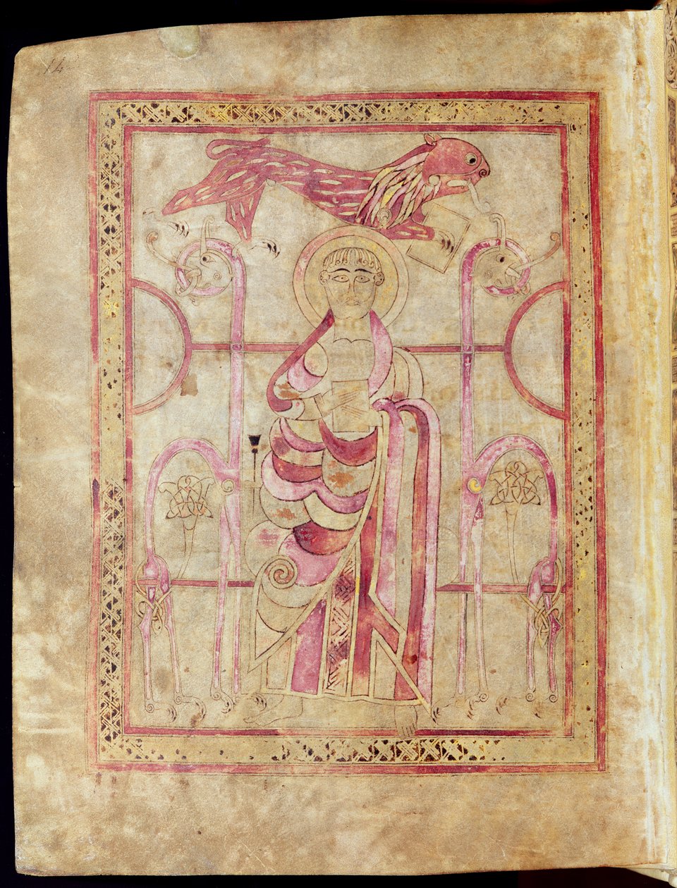 St. Mark enthroned with his lion, title page to St. Mark