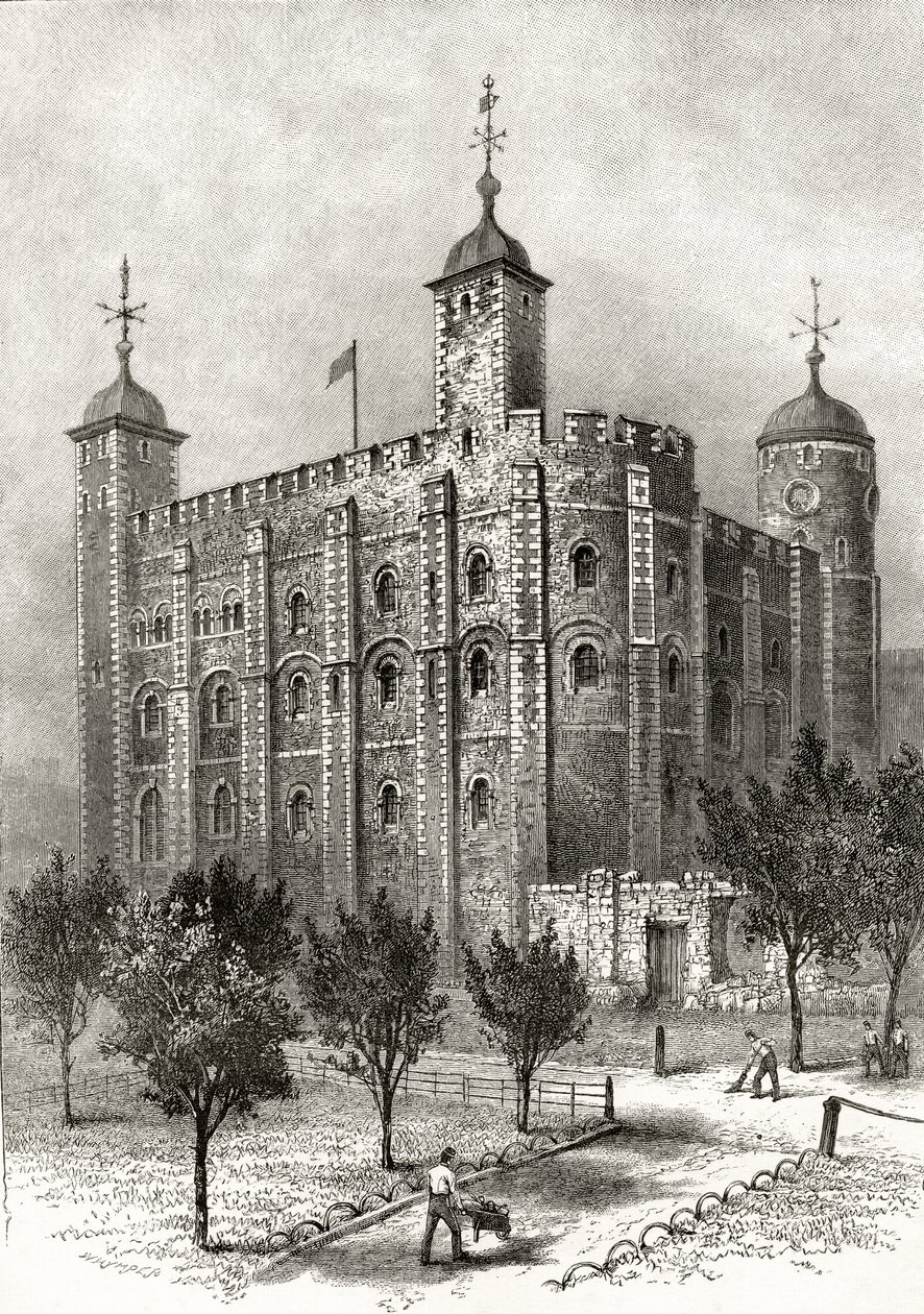 The White Tower, Central Tower at the Tower of London, from 