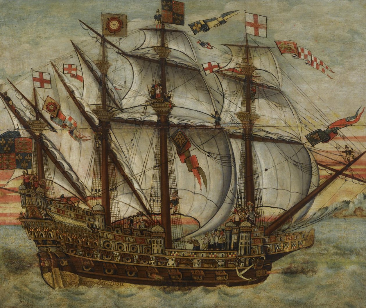 The carrack Henry Grace à Dieu by English Master