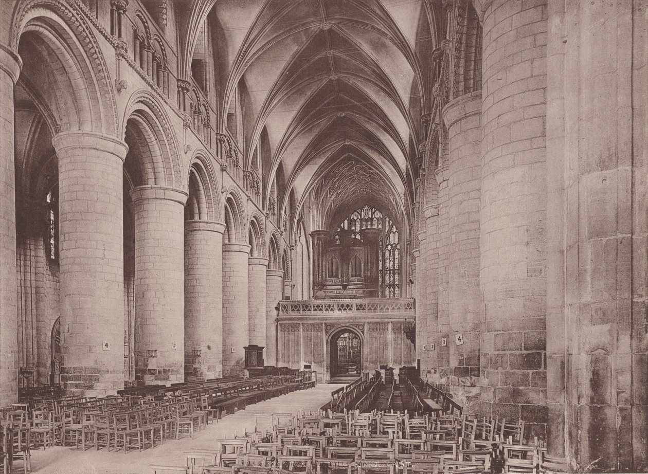 Gloucester: The Cathedral, Nave East by English Photographer