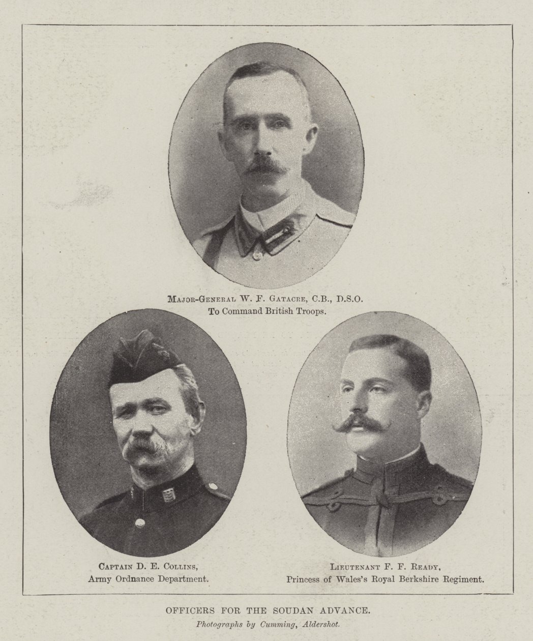 Officers for the Soudan Advance by English Photographer