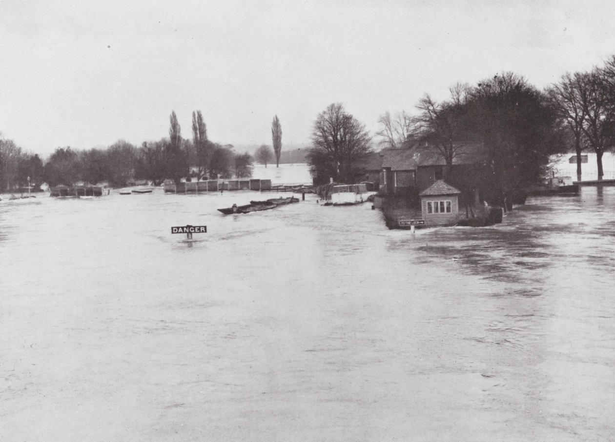 Thames Floods by English Photographer