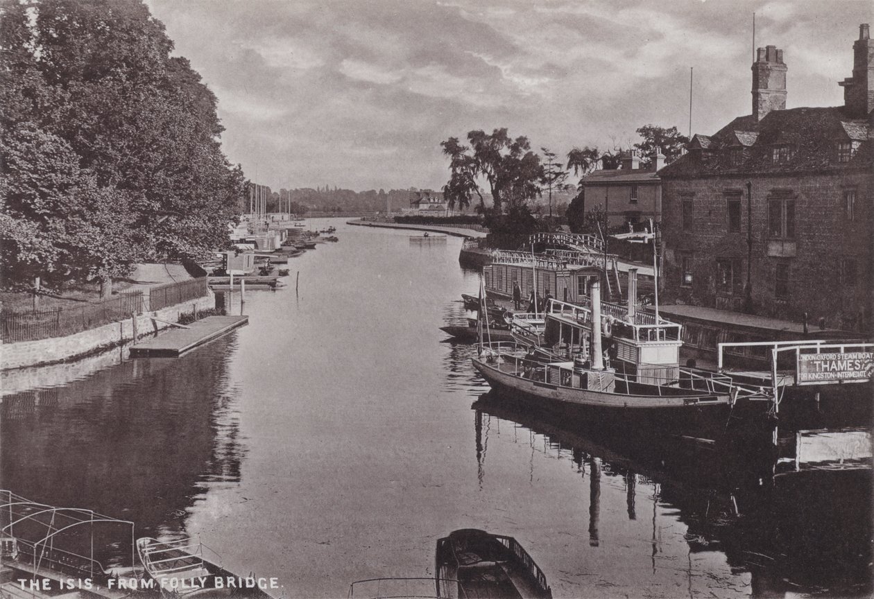 The Isis, from Folly Bridge by English Photographer