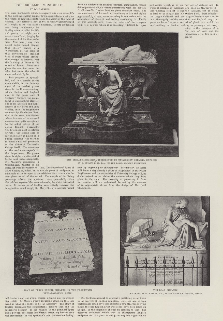 The Shelley Monuments by English Photographer