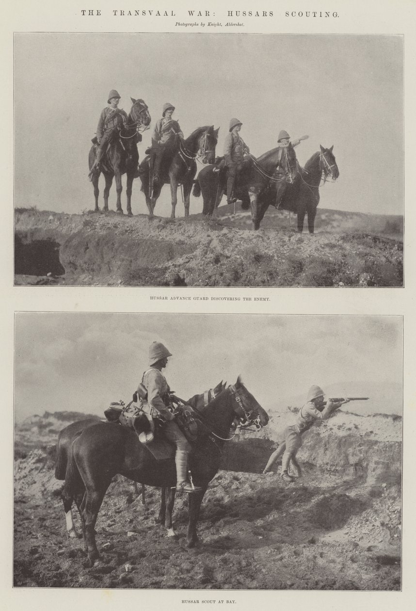 The Transvaal War, Hussars Scouting by English Photographer