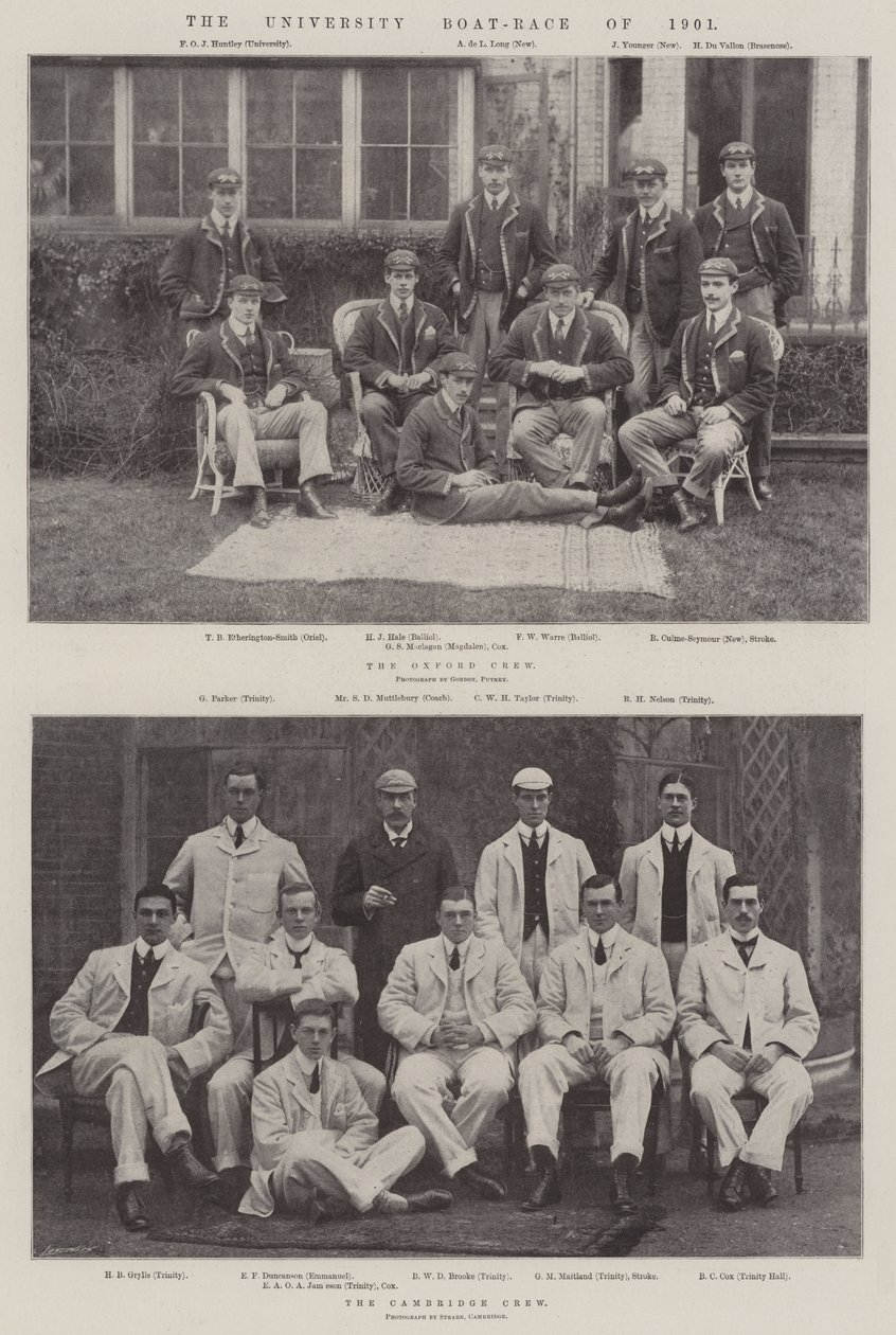 The University Boat-Race of 1901 by English Photographer