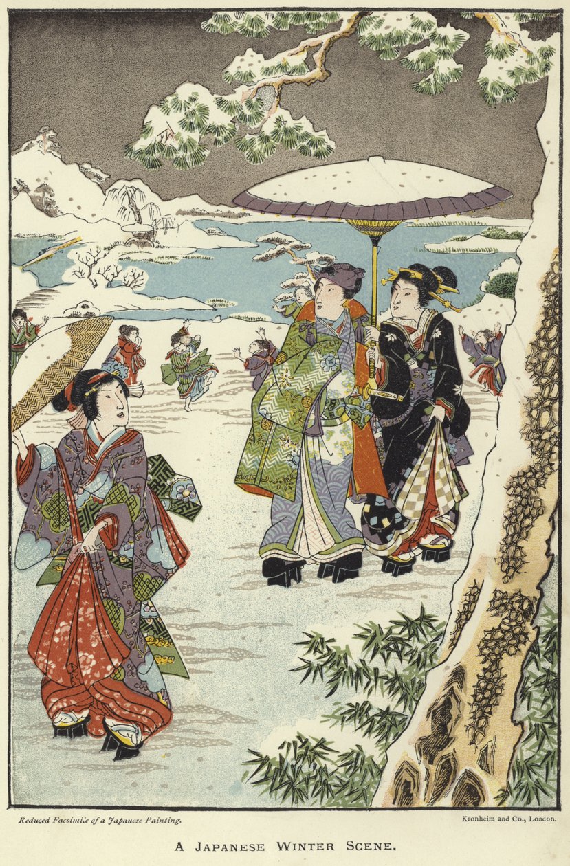 A Japanese Winter Scene by English School