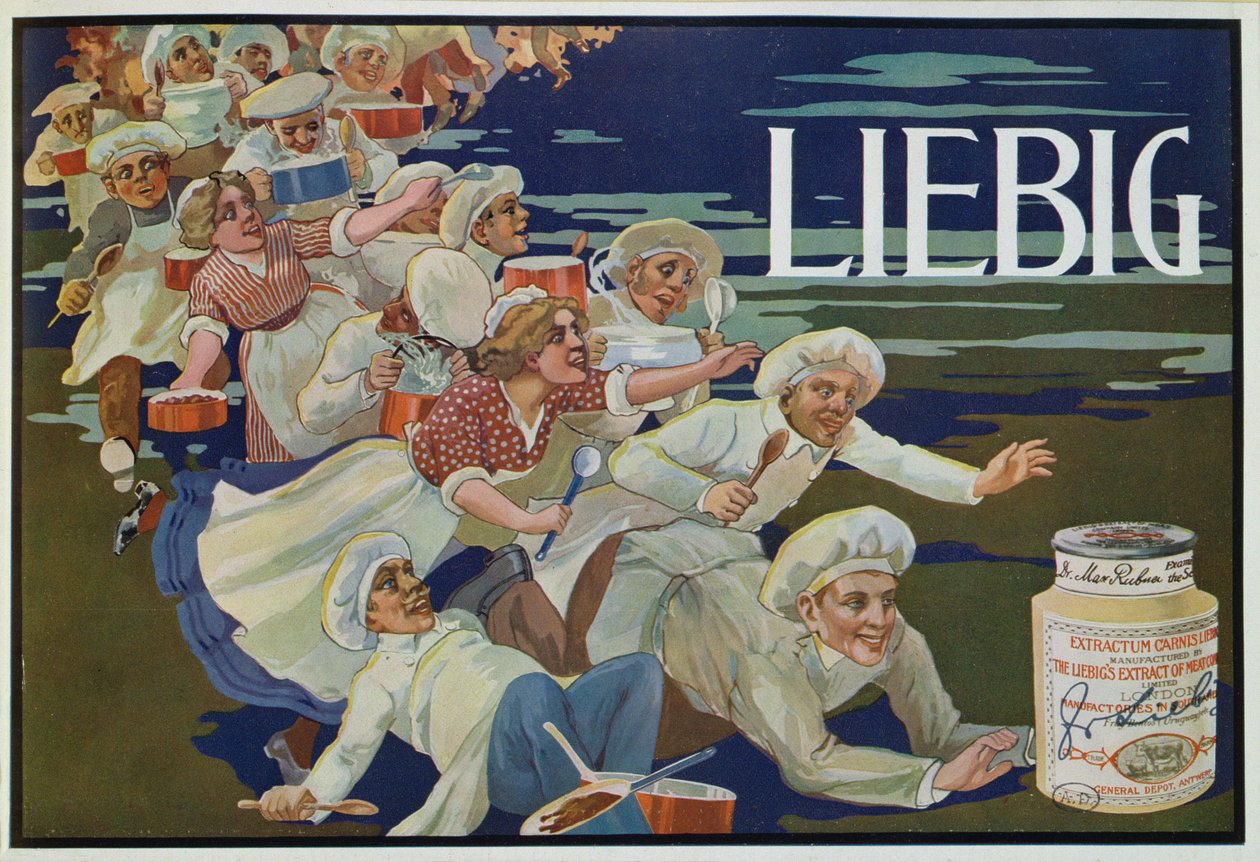 Advertisement for Extractum Carnis Liebig by English School