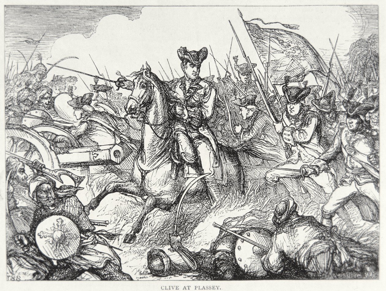 Battle of Plassey by English School