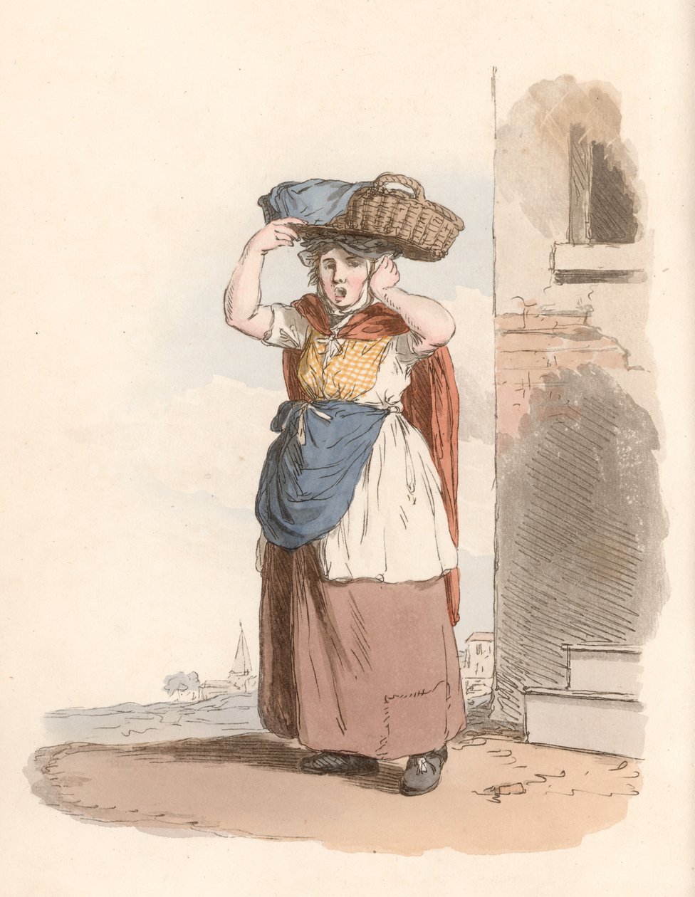 Billingsgate Fish-Woman by English School