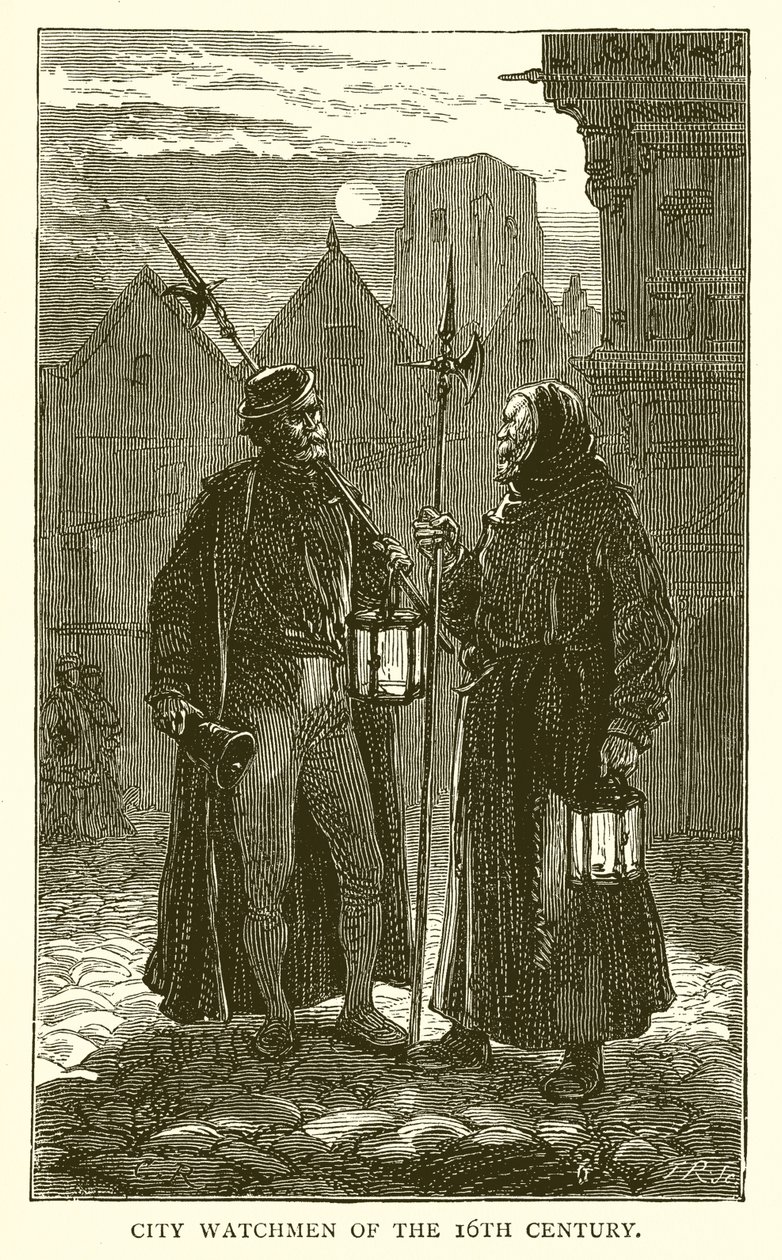 City Watchmen of the 16th Century by English School