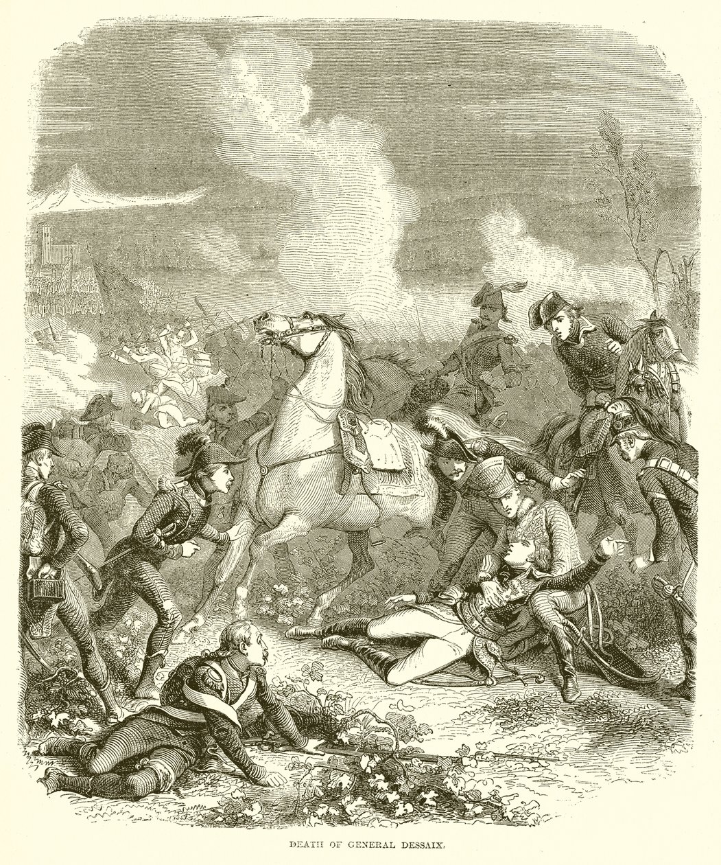 Death of General Dessaix by English School