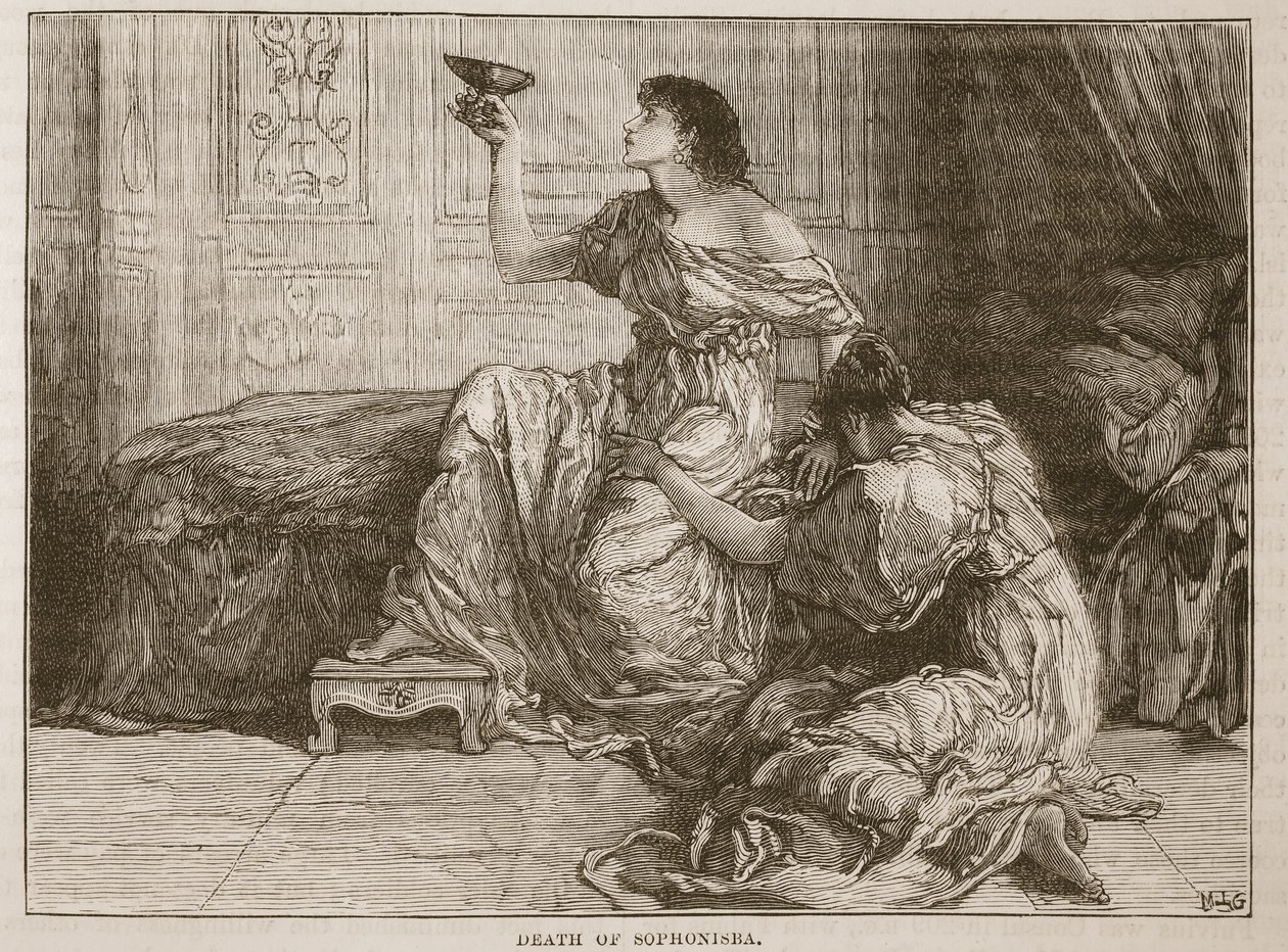 Death of Sophonisba by English School
