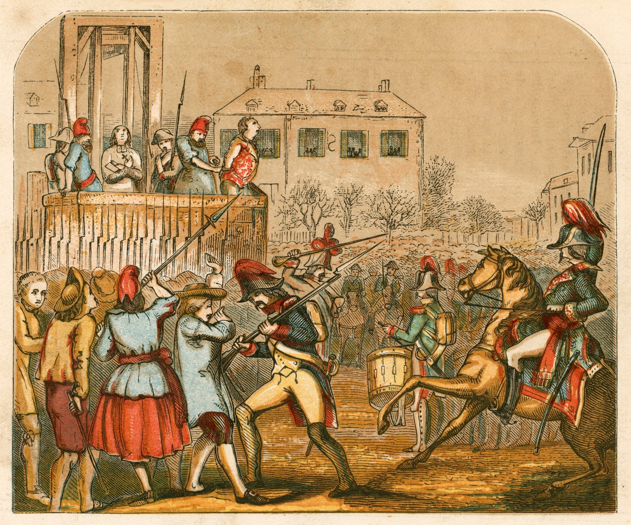 Execution of Louis XVI of France by English School