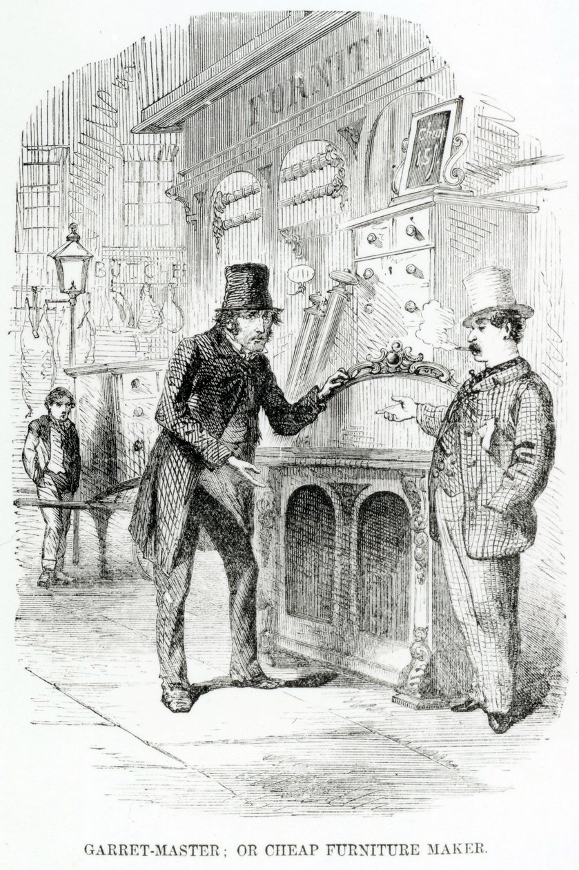 Garret-Master, or Cheap Furniture Maker, c.1840 by English School