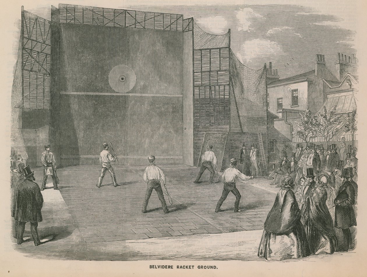 General View of the Belvidere Racket Ground by English School