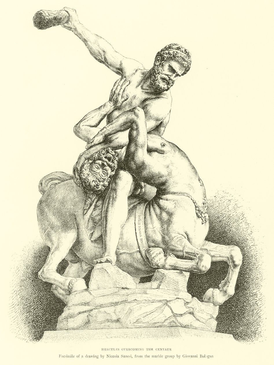 Hercules Overcoming the Centaur by English School