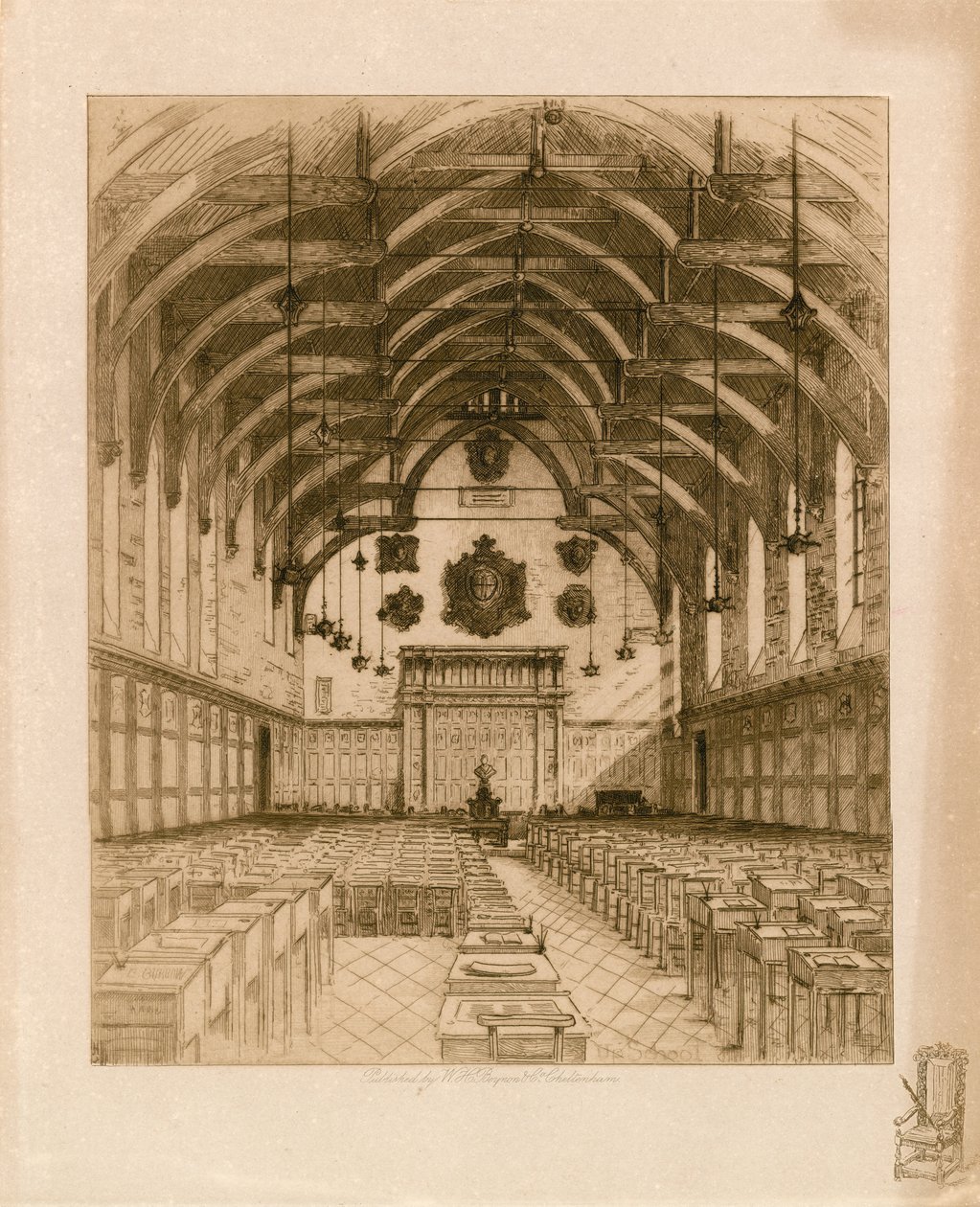 Interior of Westminster School by English School