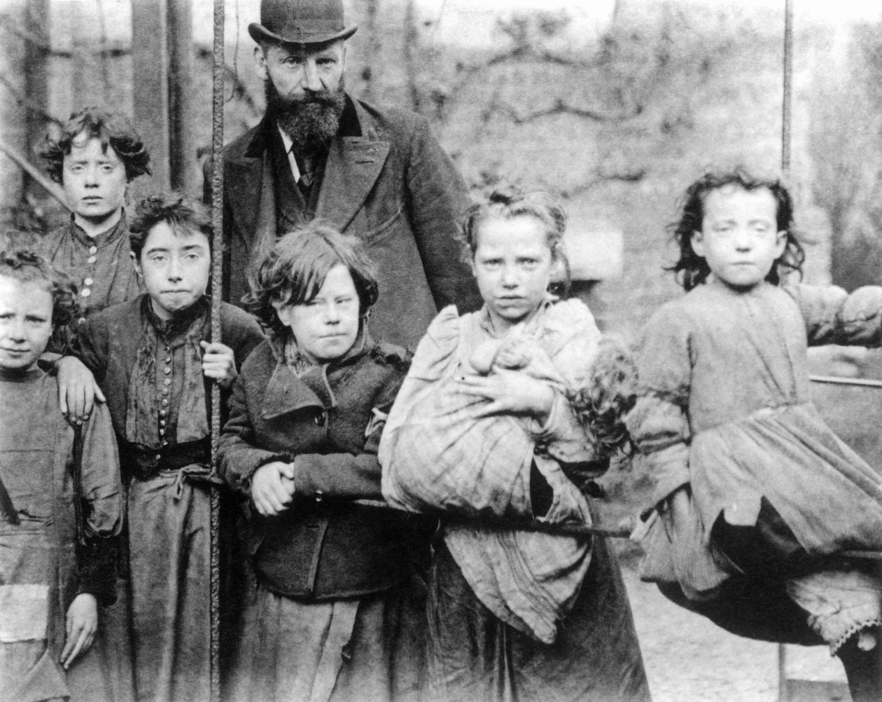 London Slums by English School
