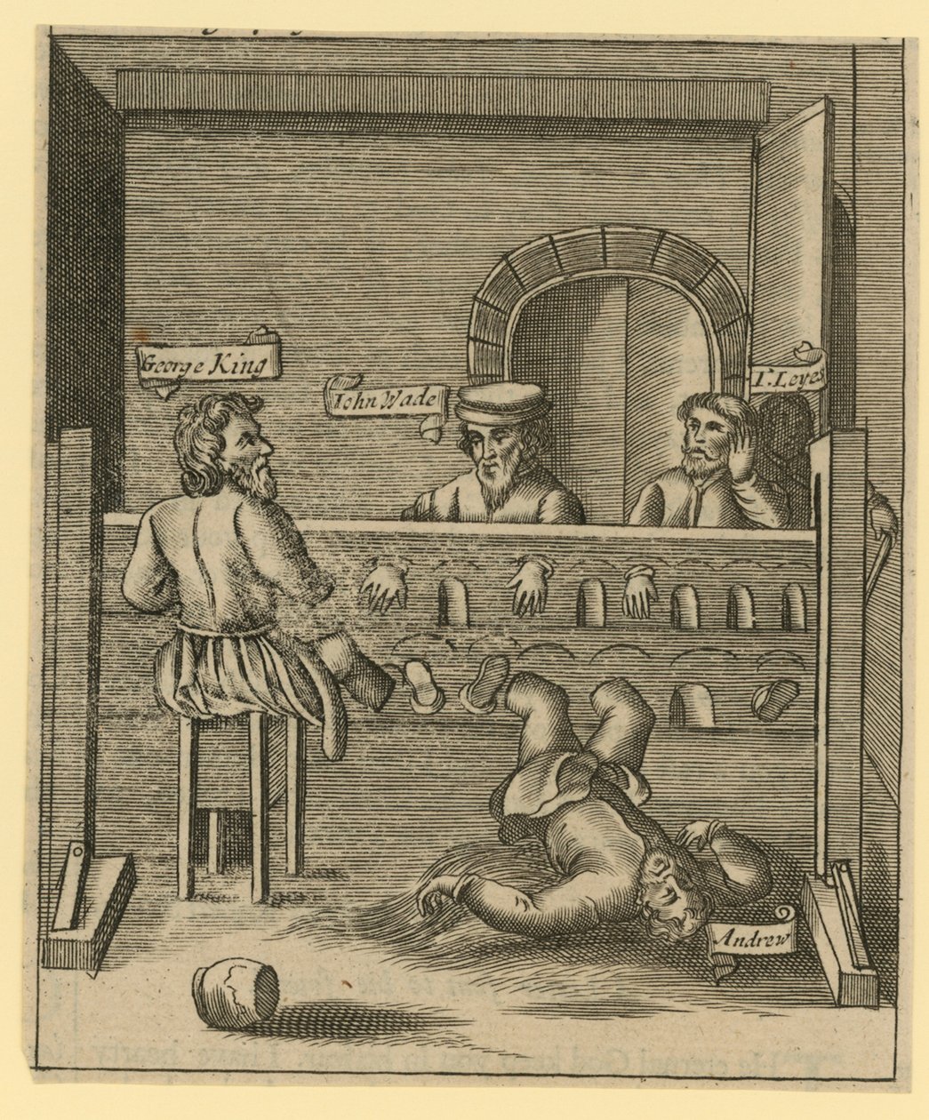 Prisoners in the Lollards Tower by English School