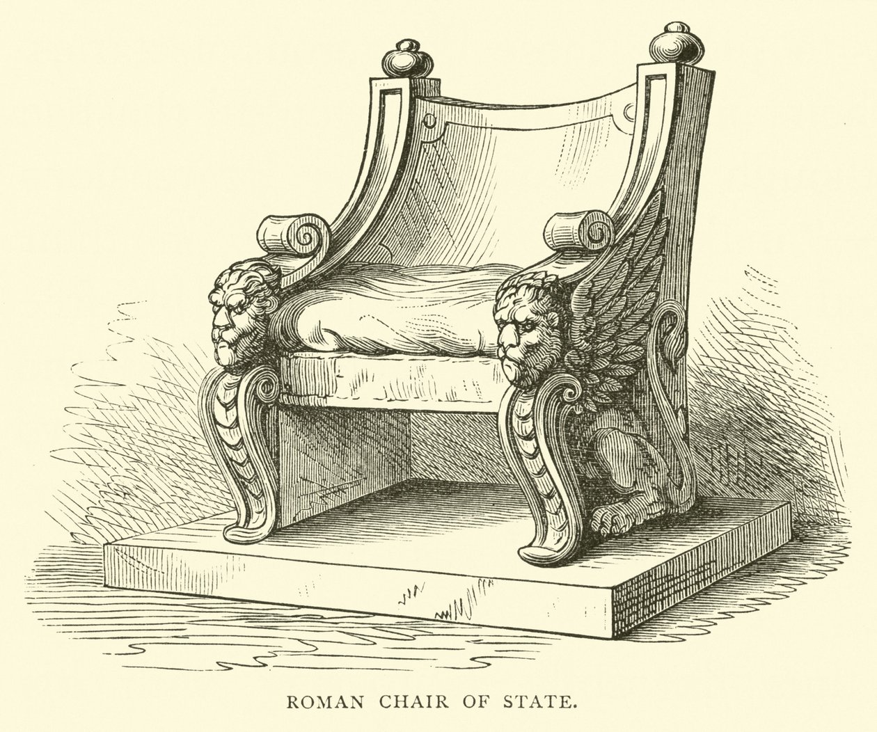 Roman throne chair sale