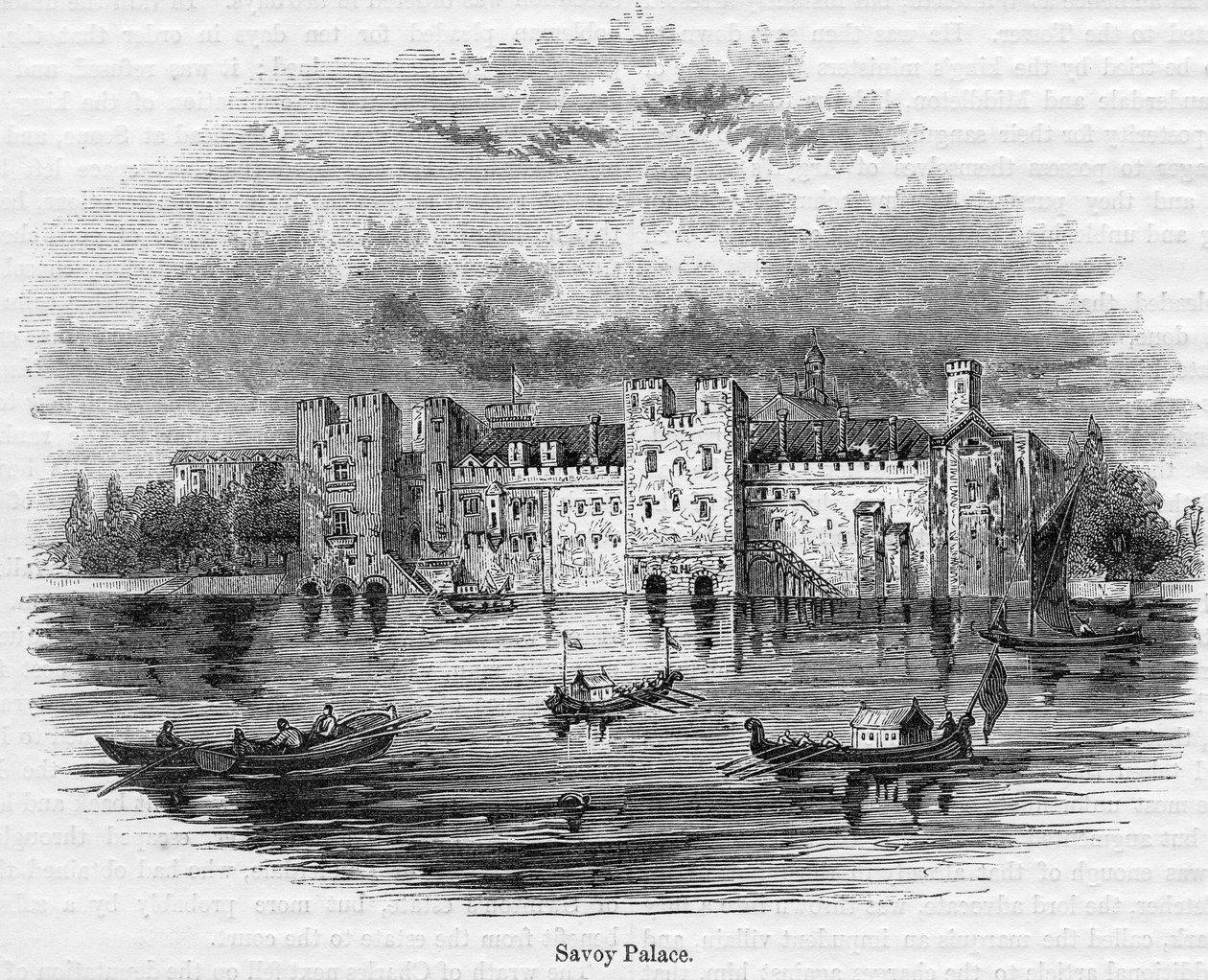 Savoy Palace, 1661 by English School