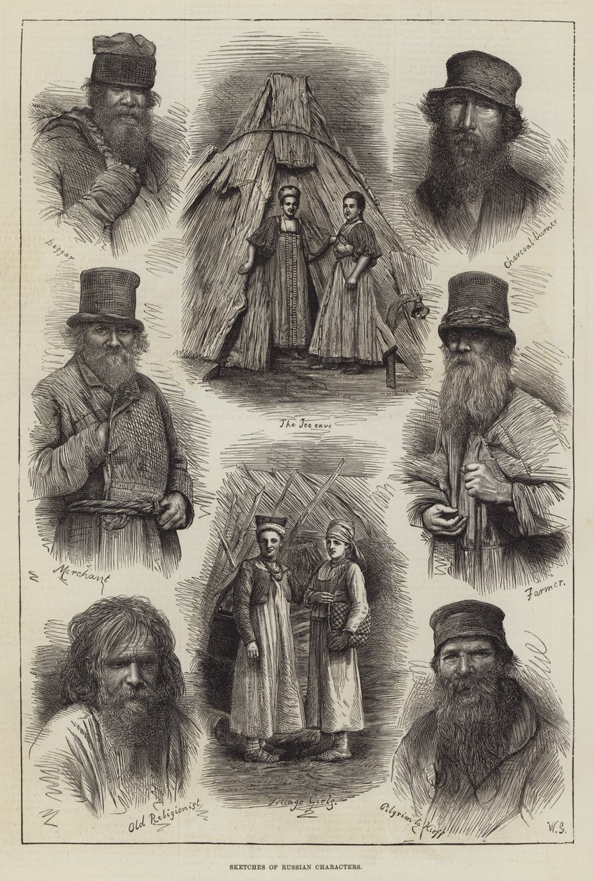 Sketches of the Russian Characters by English School