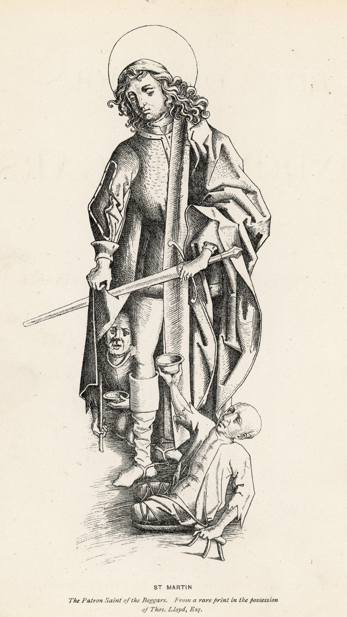 St. Martin, the Patron Saint of Beggars by English School