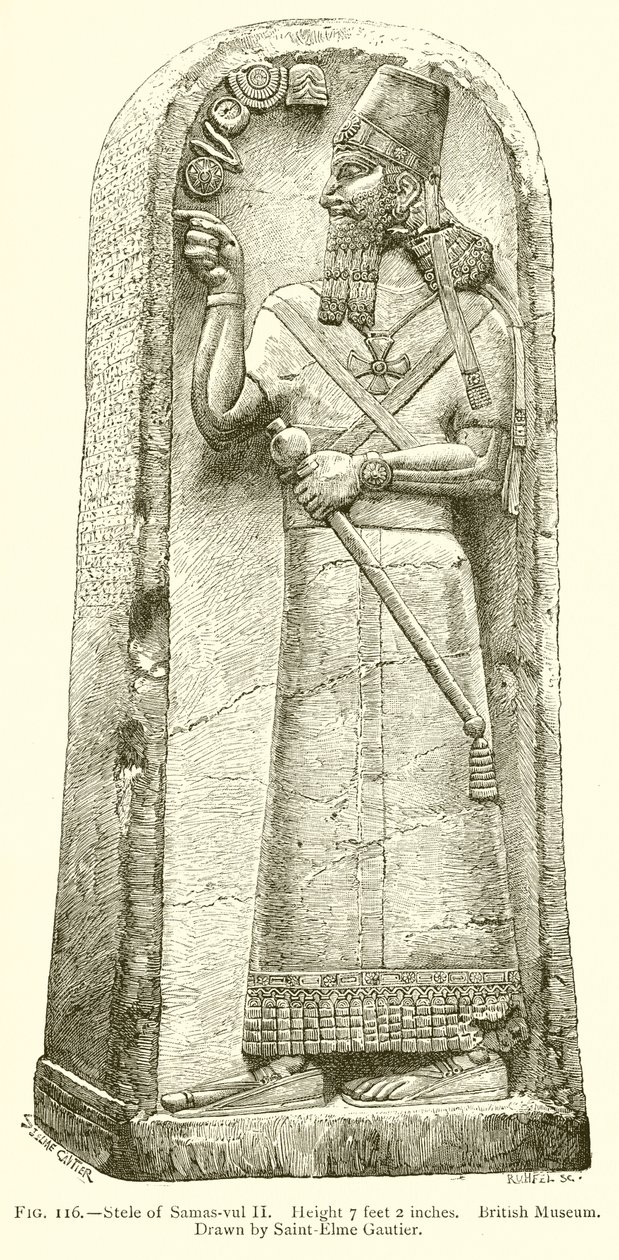 Stele of Samas-Vul II by English School