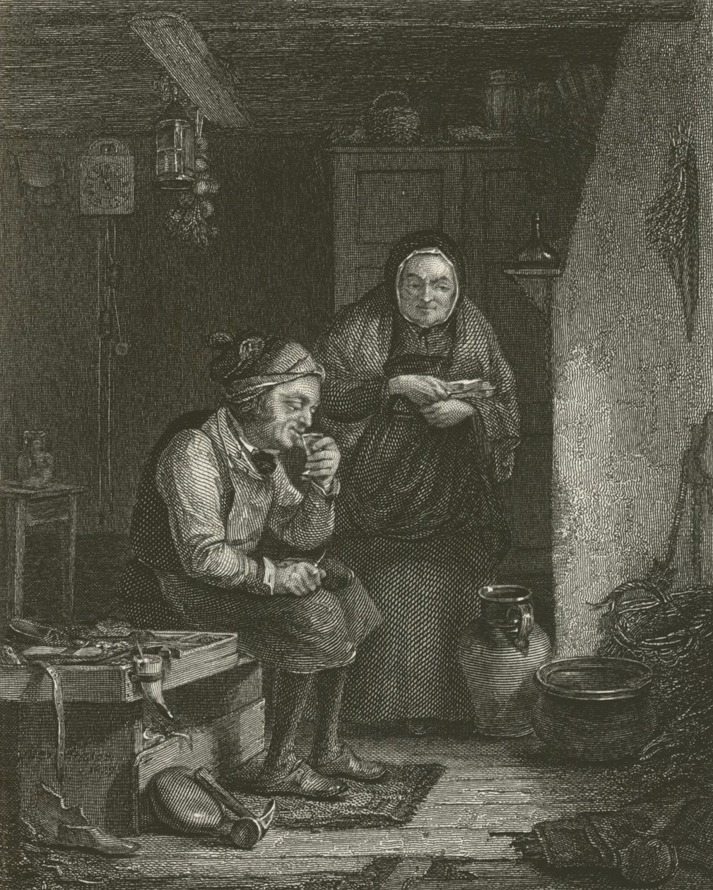 The Cobbler of Duddingston by English School