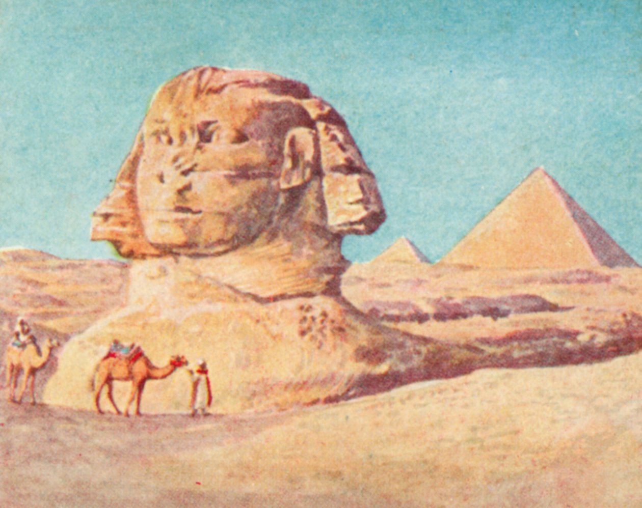 The Pyramids and Sphinx by English School