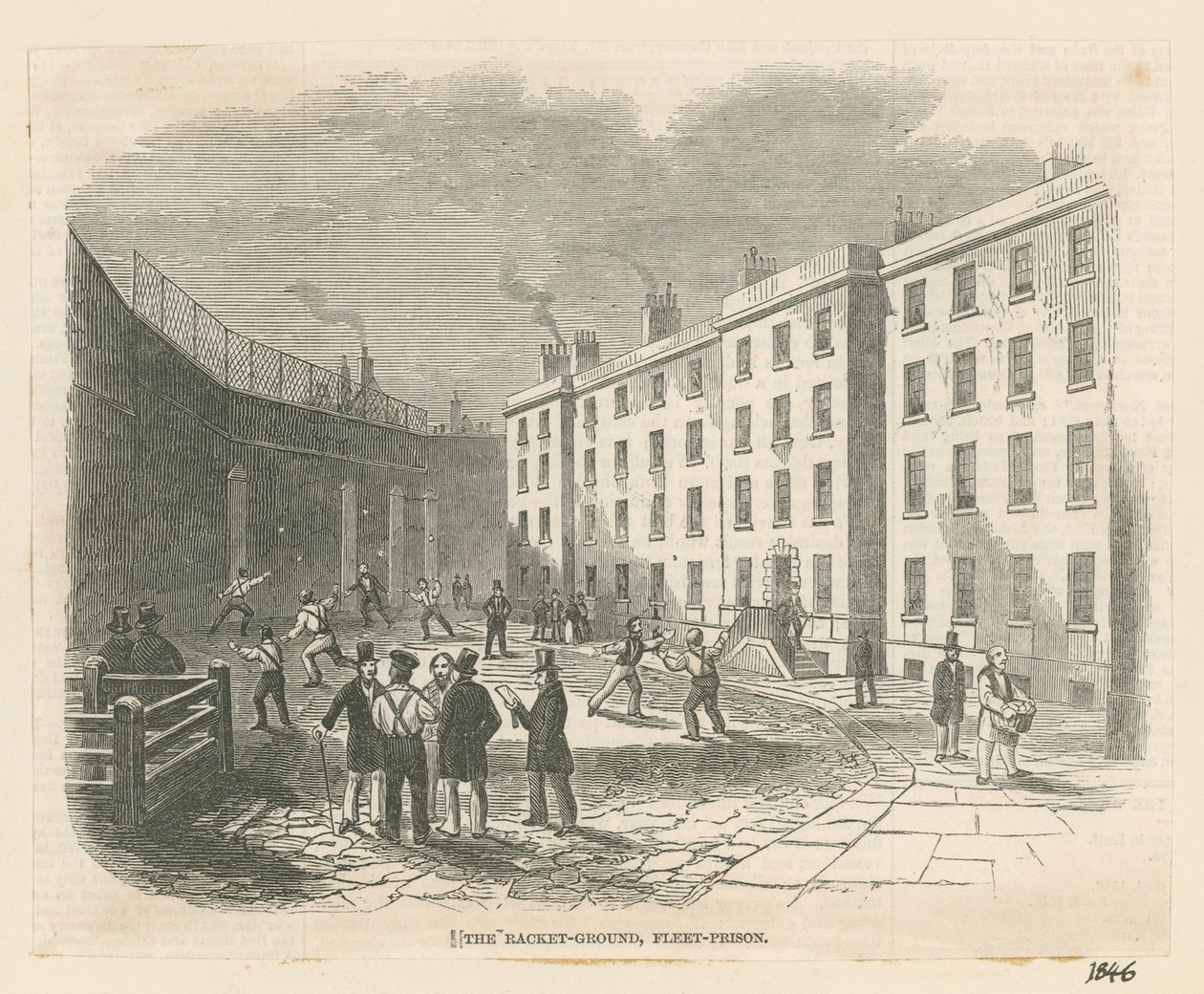 The Racket Ground, Fleet Prison by English School