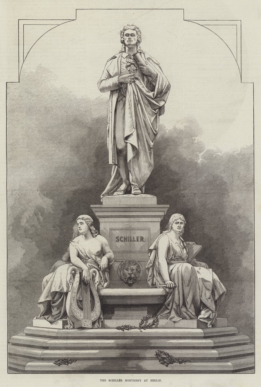 The Schiller Monument at Berlin by English School