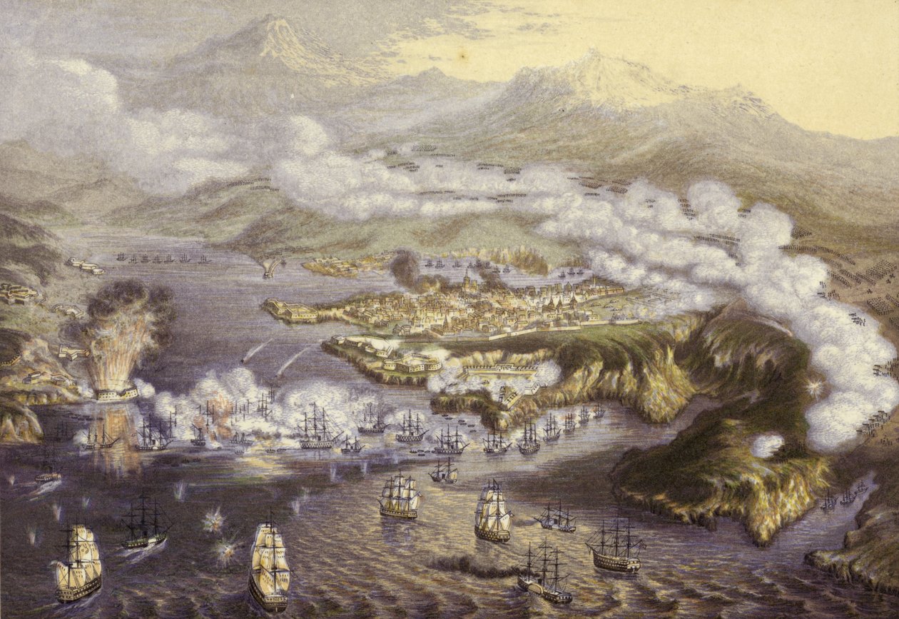 The Siege of Sebastopol by English School