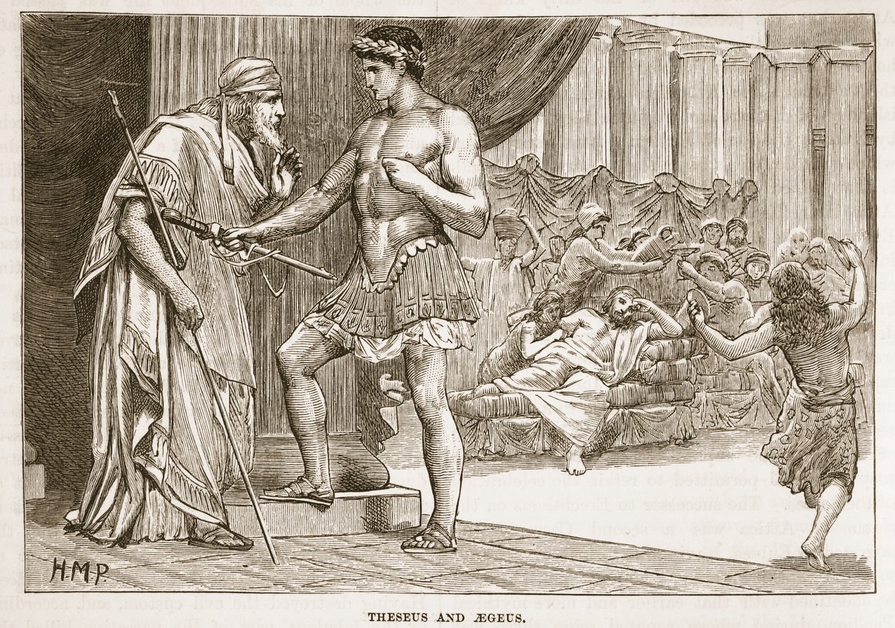 Theseus and Aegeus by English School
