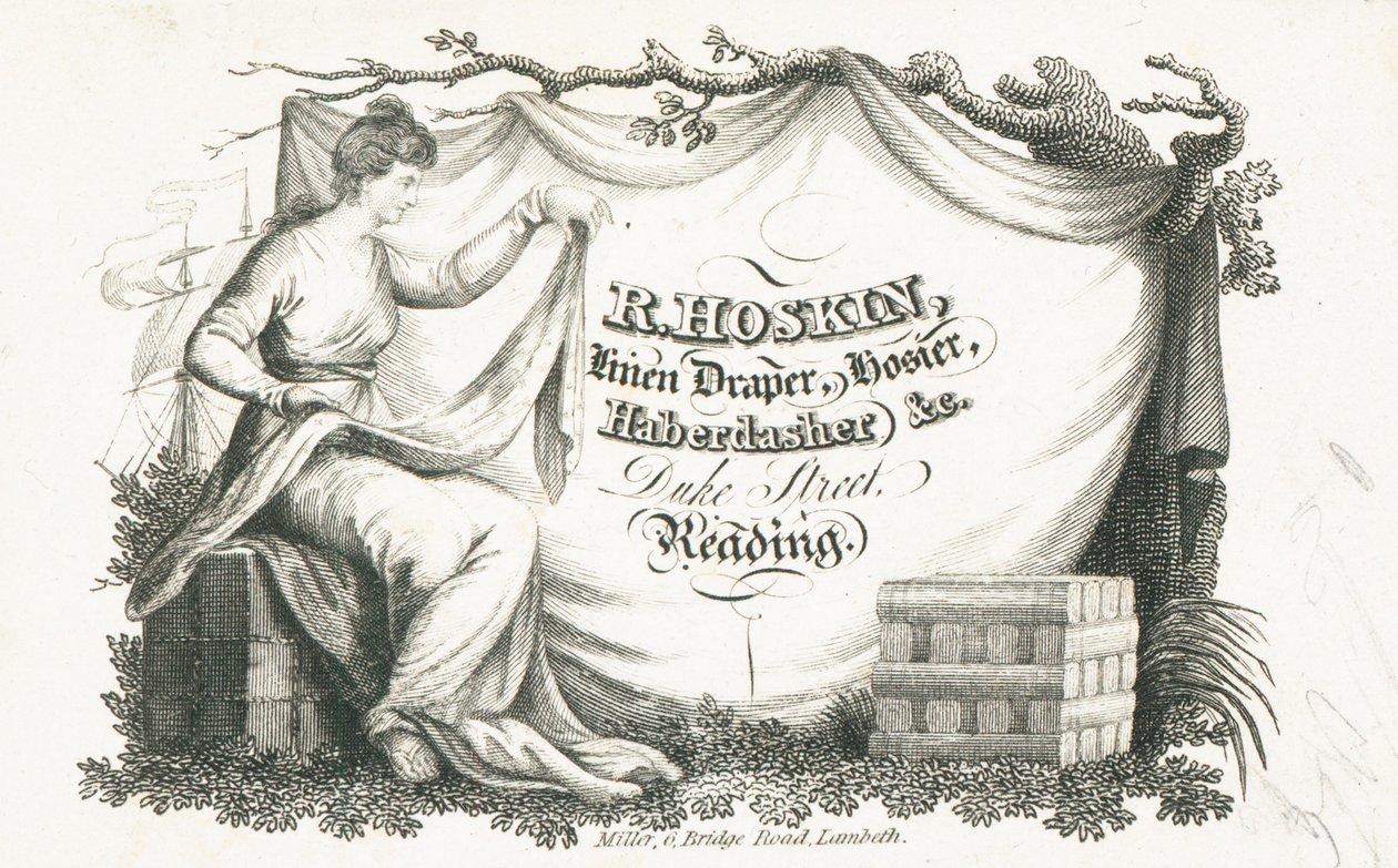 Trade card, R Hoskin by English School