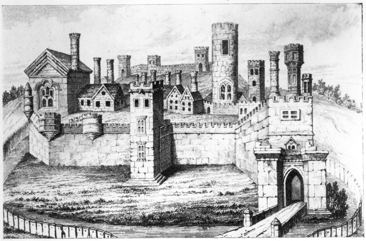 Tutbury Castle by English School