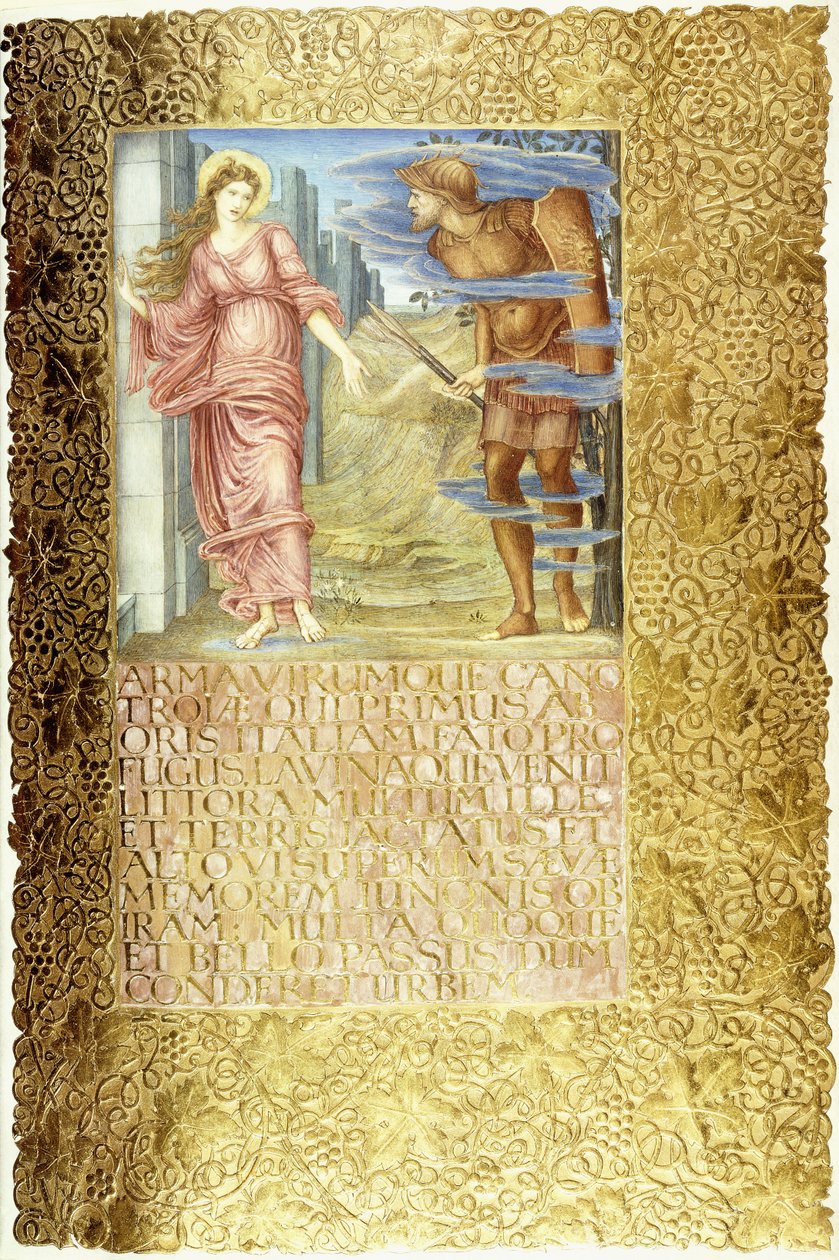 Venus and Aeneas by English School